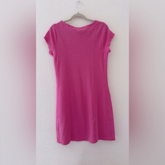 Toad & Co / Horny Toad M Pullover Pink Shirt Dress Single Pocket Cotton Blend - Picture 7 of 8